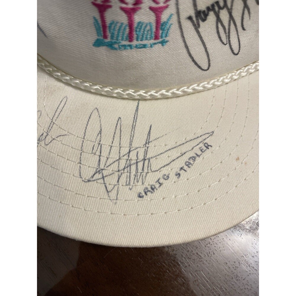 Vintage GGO Golf Hat Signed Payne Stewart, Fred Couples, Tom Kite, Stadler, Bean